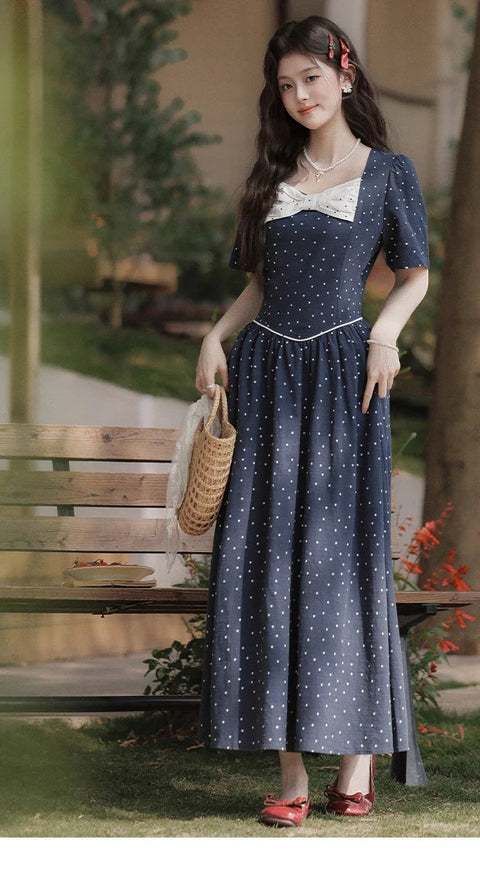 Honoria vintage dress, vintage French dress, vintage dress, fairy, cottagecore dress, French dress, 1940s