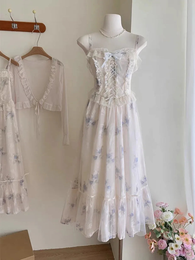 Glynis vintage Set, Vintage French dress, vintage dress, fairy, cottagecore dress, French dress, 1940s