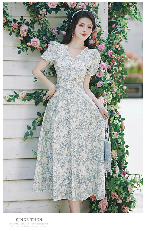 Irene vintage dress, Vintage French dress, vintage dress, fairy, cottagecore dress, French dress, 1940s