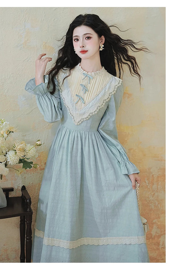 Beatrix Chic Vintage Jacquard Dress with Bell Sleeves, vintage dress, Vintage French dress, vintage dress, fairy, cottagecore dress, French dress, 1940s