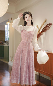 Dawn vintage dress, Vintage French dress, vintage dress, floral dress, cottagecore dress, French dress, floral dress, 1940s