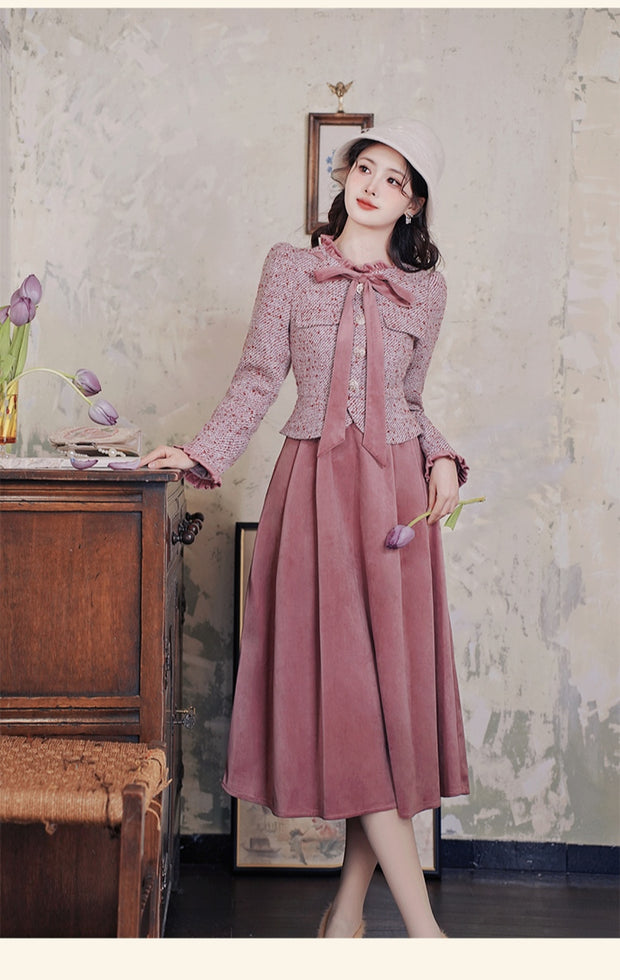 Tilda vintage dress, Vintage French dress, vintage dress, floral dress, cottagecore dress, French dress, coat dress, 1940s