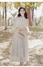 Coralee vintage dress, Vintage French dress, vintage dress, floral dress, cottagecore dress, French dress, coat dress, 1940s