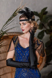 Vestido Flapper Gatsby Agnes, Abschlussballkleid der 1920er Jahre Great Gatsby Art Deco Downton Abbey Brautjungfer Hochzeitsempfang