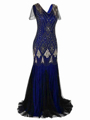 Agnes Flapper Gatsby Dress, Prom Dress 1920s Great Gatsby Art Deco Downton Abbey Bridesmaid Wedding reception