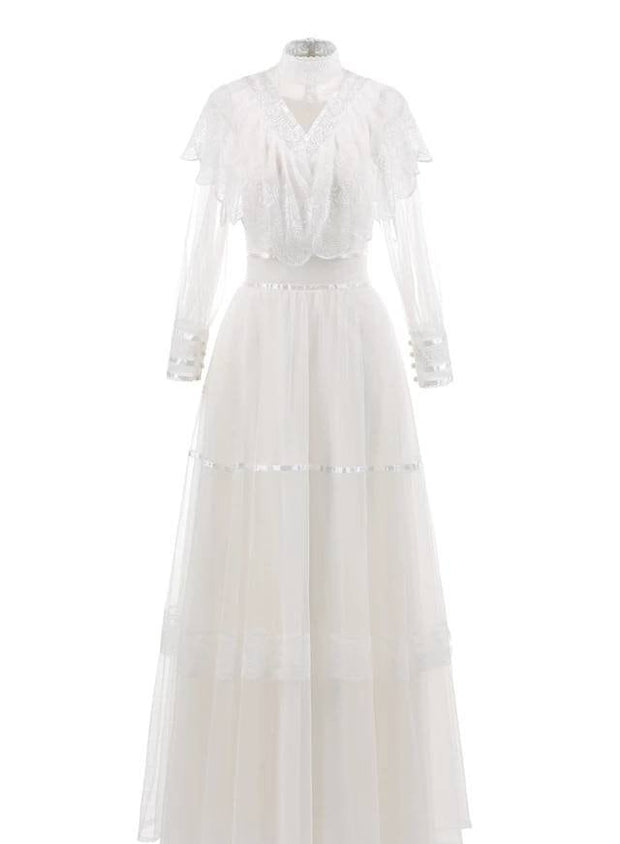 Robe de mariée Veronica, victorienne, robe victorienne, vittoriani, Robe victorienne, Viktorianisches, Robe vintage, Français, robe de mariée