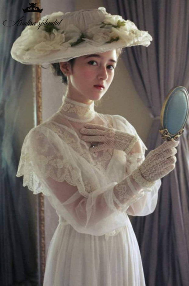 Vestido de novia Verónica, Victoriano, Viktorianisches Kleid, Vittoriani, Robe Victorian, Viktorianisches, Vintage-Kleid, Französisch, Hochzeitskleid