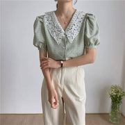 Rachel blouse, vintage blouse, vintage, 1980s, 1990s, cottagecore, french, retro