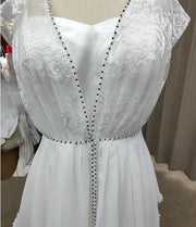 Vestido de Novia Adela, Victoriano, viktorianisches Kleid, Edwardian, Gatsby Victorian, Vintage-Kleid, Französisch, Hochzeitskleid, 1900er, 1910er Jahre