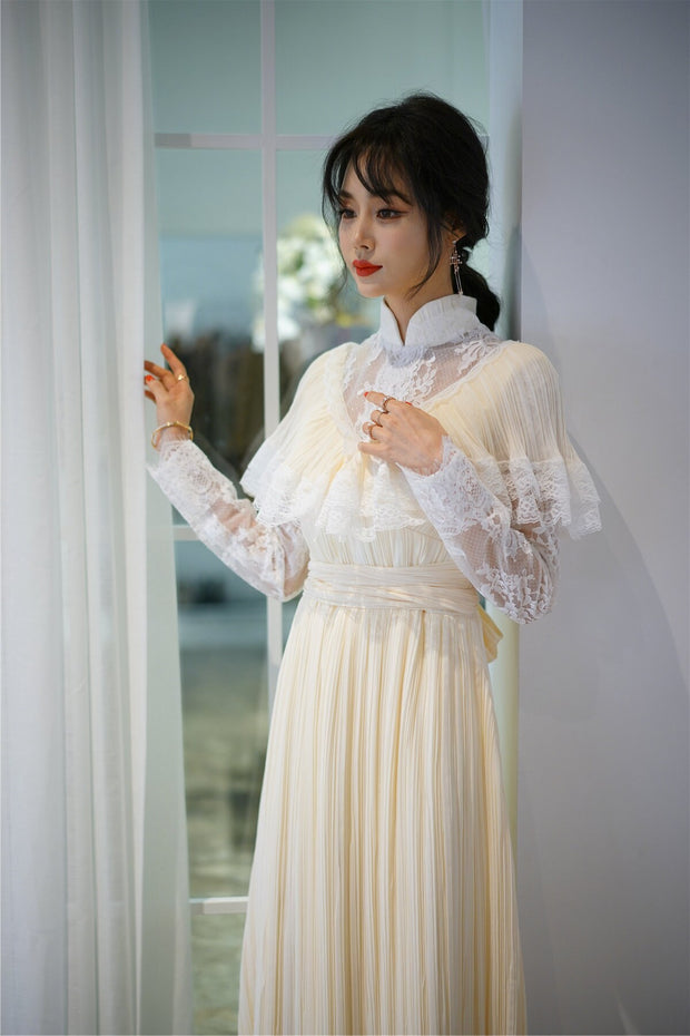 Rose wedding dress, victorian, Victorian dress, vittoriani, Robe victorienne, Viktorianisches, Vintage Dress, French, wedding gown