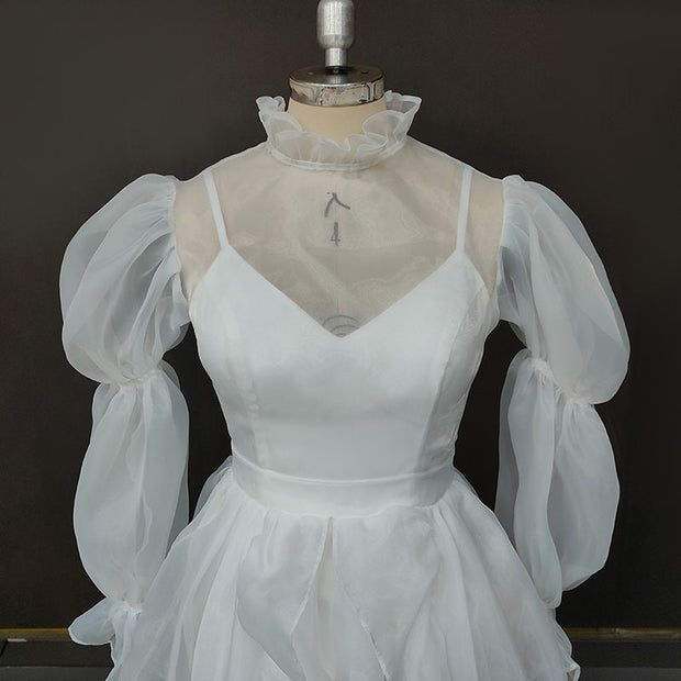 Robe de mariée Nicole, victorienne, robe victorienne, vittoriani, Robe victorienne, robe vintage, Français, robe de mariée, organza