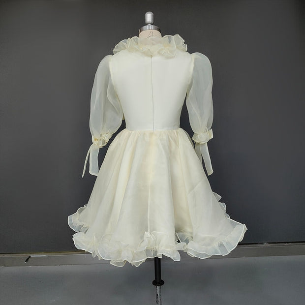 Vestido de novia Elisa, victoriano, Victorian dress, vittoriani, Robe victorienne, Vintage Dress, French, wedding gown, organza, prom