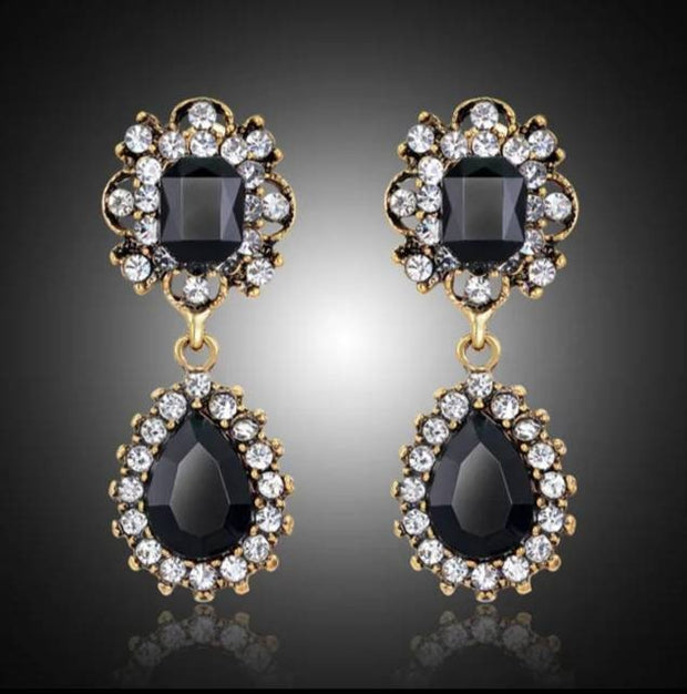 Flapper Gatsby Earrings, 20's rhinestone pearls art deco, 1920's earrings, Bridal, earrings, earrings, vintage, retro