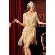 Cris Flapper Gatsby Dress, Prom Fringe Dress 1920s Vintage inspired Great Gatsby Art Deco Charleston Downton Abbey Bridesmaid Wedding