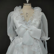 Vestido de novia Elisa, victoriano, Victorian dress, vittoriani, Robe victorienne, Vintage Dress, French, wedding gown, organza, prom