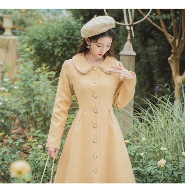 Polly coat, Vintage 80s wool coat, Vintage French Paris coat, Vintage women coat, Vintage cape coat, retro coat, 60s 50s 40s coat