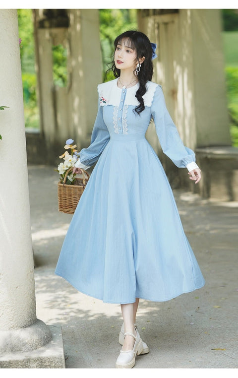 Brunhilda vintage dress, Vintage French dress, vintage dress, floral dress, cottagecore dress, French dress, floral dress, 1950s