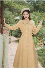 Polly coat, Vintage 80s wool coat, Vintage French Paris coat, Vintage women coat, Vintage cape coat, retro coat, 60s 50s 40s coat