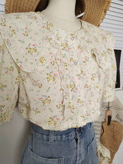 Evie blouse, vintage blouse, vintage, 1980s, 1990s, cottagecore, french blouse, retro blouse, dirndl, dirndl, boho, 1940s