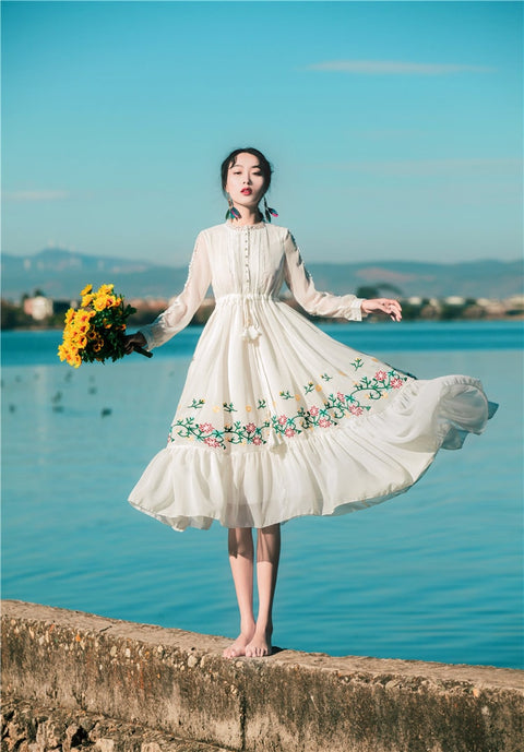 Docia vintage dress, Vintage French dress, vintage dress, floral dress, cottagecore dress, French dress, floral dress, 1950s