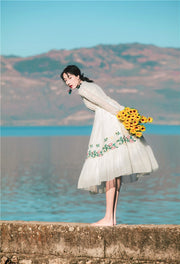 Docia vintage dress, Vintage French dress, vintage dress, floral dress, cottagecore dress, French dress, floral dress, 1950s