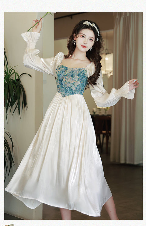 Libby Vintage dress, Vintage French dress, tapestry, vintage, floral dress, cottagecore, French dress, floral dress, victorian