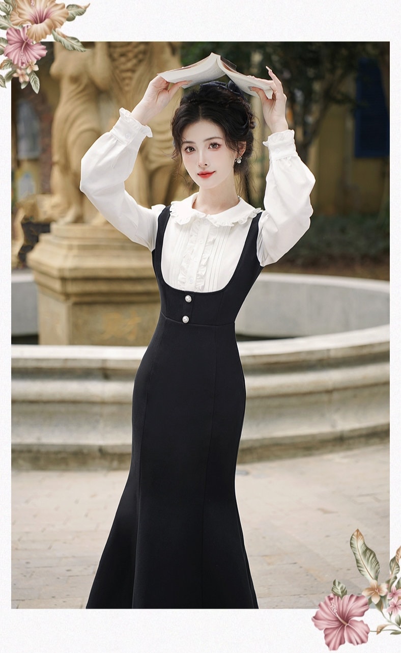ワンピース 1940s French vintage grosgrain dress il_fullxfull.