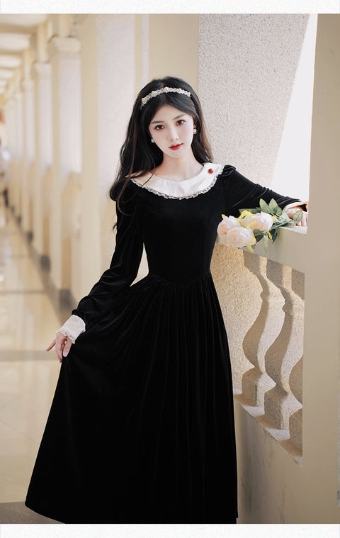 gothic cottagecore dress Victorian gothic Dark Cottagecore style dress dark cottagecore aesthetic